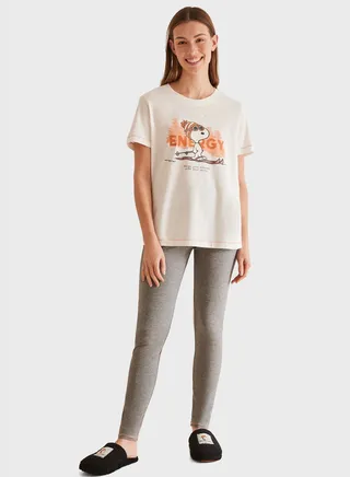 Graphic T-Shirt & Pyjama Set 