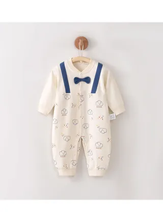 Baby Spring And Autumn Pure Cotton Bodysuit 