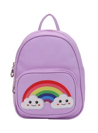 Zipper Backpack Purple 