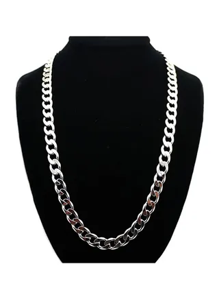 Zinc Alloy Long Neck Chain Necklace 