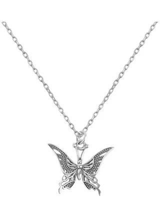 S925 Sterling Silver Crystal Studded Pendant Necklace 