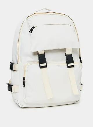 Buckle Pocket Detail Backpack