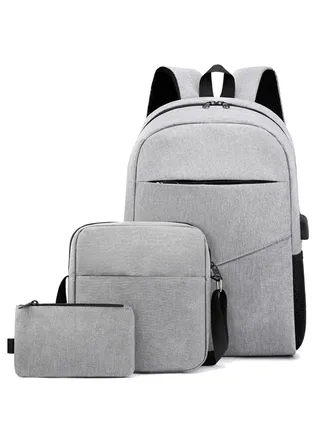 Travel Laptop Backpack, College School Computer Bag with USB Charging Port for Men & Women Fits 15.6 Inch Notebook 