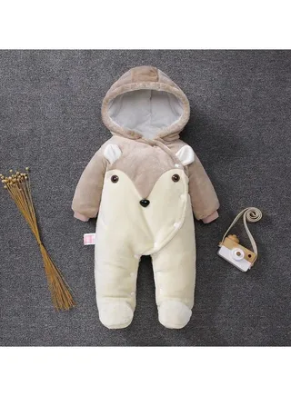 Baby Autumn And Winter Thickened Trend Jumpsuit 