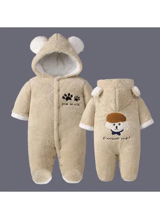 Baby Autumn And Winter Thickened Trend Jumpsuit 