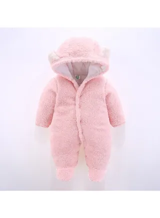 Autumn And Winter Baby Thick Cotton Jumpsuit 