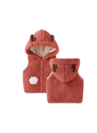 Autumn And Winter Imitation Lamb Plush Vest For Children's Vest 