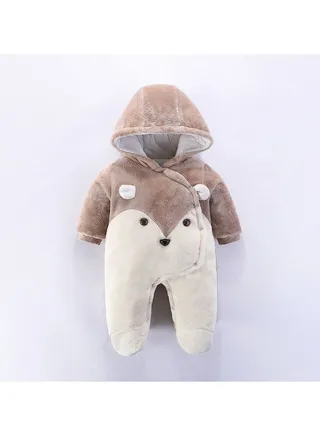Baby Autumn And Winter Thickened Trend Jumpsuit 