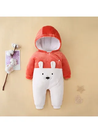 Baby Autumn And Winter Thickened Trend Jumpsuit 