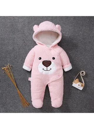 Baby Autumn And Winter Thickened Trend Jumpsuit 