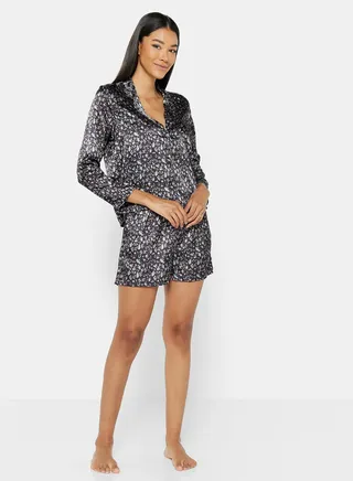 Printed Pyjama Set Indigo 
