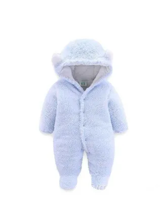 Autumn And Winter Baby Thick Cotton Jumpsuit 