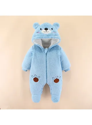 Baby Autumn And Winter Thickened Trend Jumpsuit 
