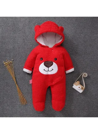 Baby Autumn And Winter Thickened Trend Jumpsuit 