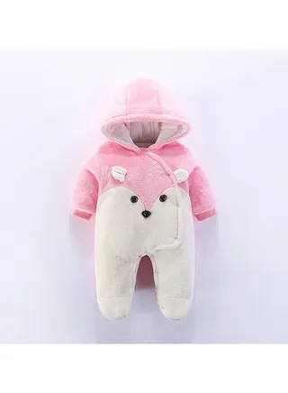 Baby Autumn And Winter Thickened Trend Jumpsuit 