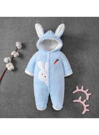 Baby Autumn And Winter Thickened Trend Jumpsuit 