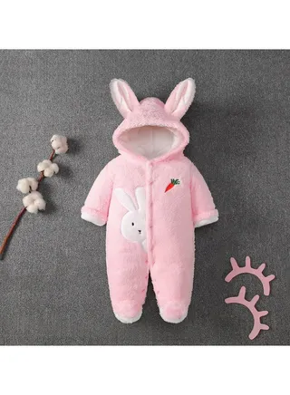 Baby Autumn And Winter Thickened Trend Jumpsuit 