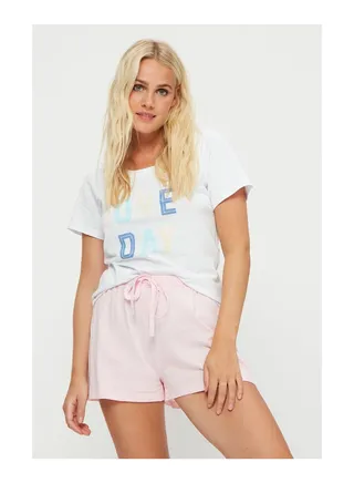 Duvet Day T-Shirt and Shorts Pyjama Set 