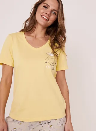 V-neck Pyjama Top 