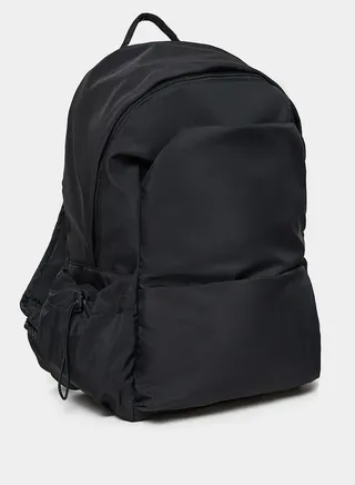 Front Pocket Detail Backpack with Side Drawstring Closure