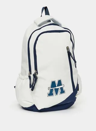 M Print Contrast Detail Backpack