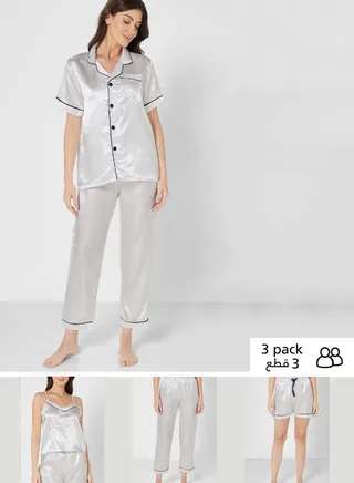 4 Piece Pyjama Set 