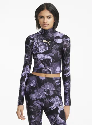 Evide AOP Womens Crop Top 