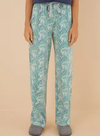 High Waist Printed Pants 