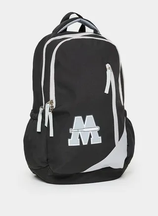 M Print Contrast Detail Backpack