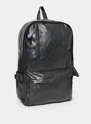 PU Solid Backpack