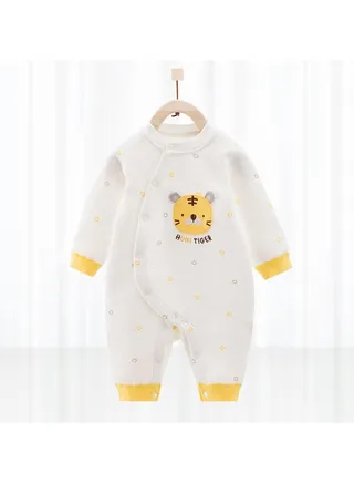 Infant Cotton Three-layer Thermal Silk Jumpsuit 