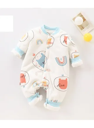 Baby Unisex 150g Padded Warm Jumpsuit 