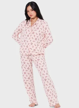 Patterned Pyjamas Set 