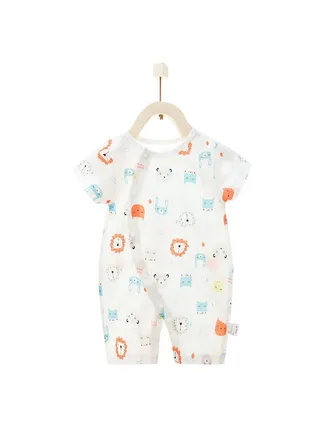 Baby Summer Cotton-thin Comfort Jumpsuit 