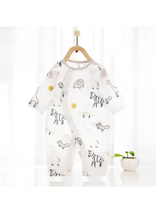 Baby Summer Cotton-thin Comfort Jumpsuit 