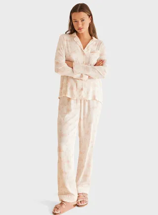 Printed Long Pyjama Set 