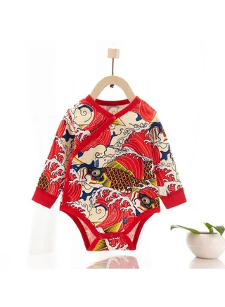 Baby Cotton Long-sleeved Comfort Jumpsuit 