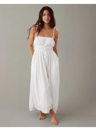 AE Button-Front Midi Dress 