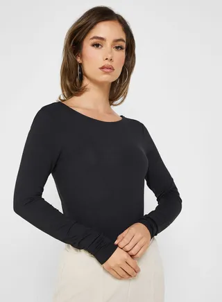 High Leg Knitted Body 
