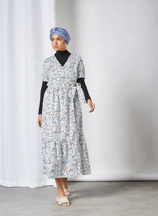 Fielda Maxi Dress Star White Aop 