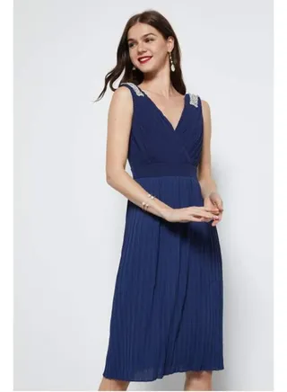 Monia Midi Dress Blue 