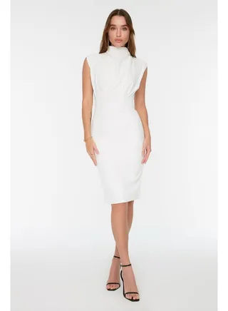 Dress - Ecru - Bodycon 
