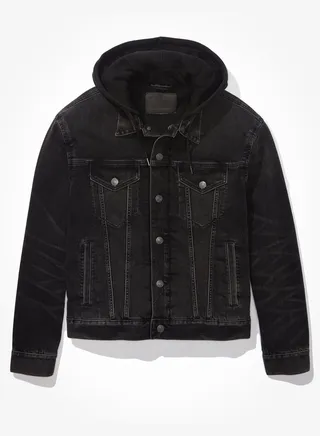 AE Hooded Denim Jacket 