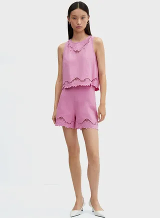Broidered Crop Top 