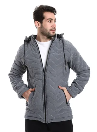 Mens Capotene Lining Jacket With Zipper 
