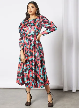 All-Over Print Dress Multicolour 
