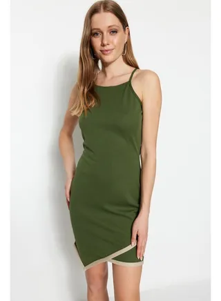 Woman Dress Khaki 