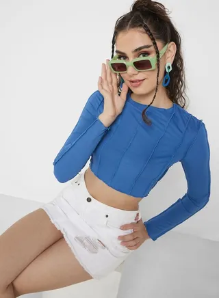 Urban Minx Ribbed Crop Top 