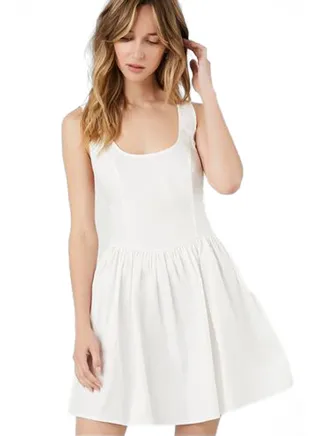ie-Back A-Line Mini Dress 