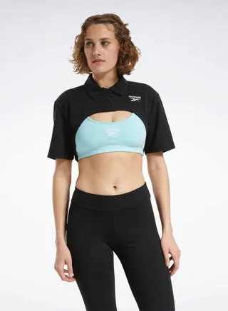 Vector Cropped Polo Black 